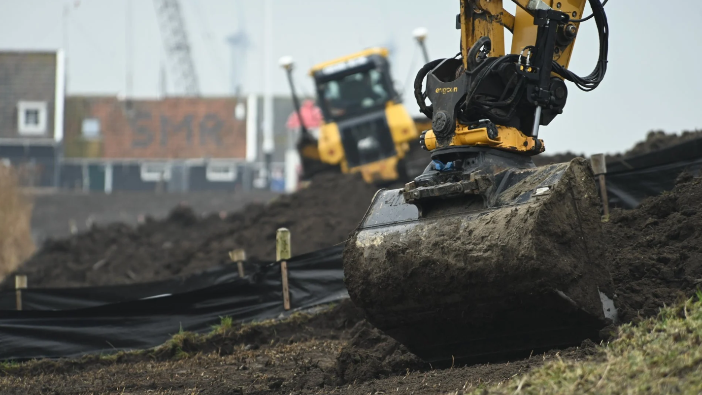 De dijk krijgt steeds meer vorm
